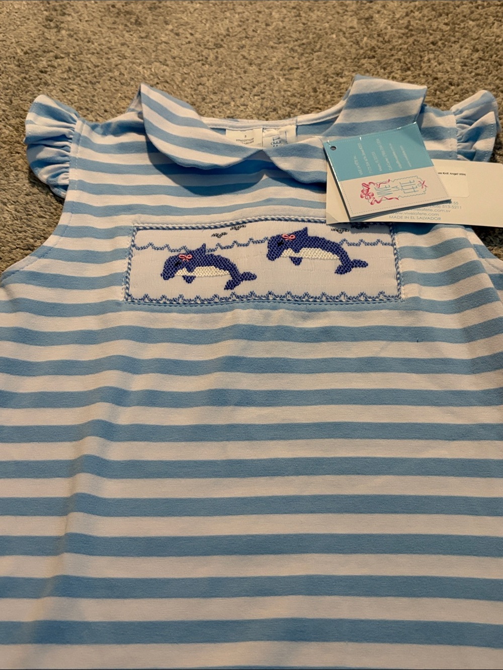 NWT Vive La Fete Smocked Top